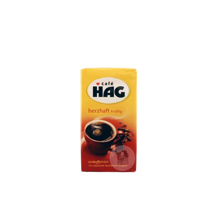 Café HAG Herzhaft Kraftig Koffie CAFEÏNEVRIJ 500 G. 3 Café HAG Herzhaft Kraftig Koffie CAFEÏNEVRIJ 500 G.