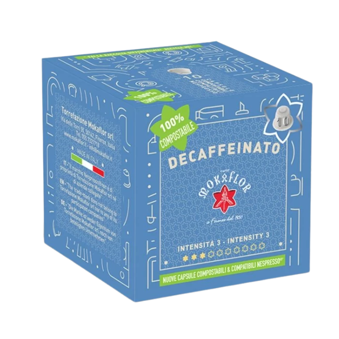 Mokaflor Decaffeinato Capsules Voor Nespresso® Koffiecups 3 Mokaflor Decaffeinato Capsules Voor Nespresso® Koffiecups